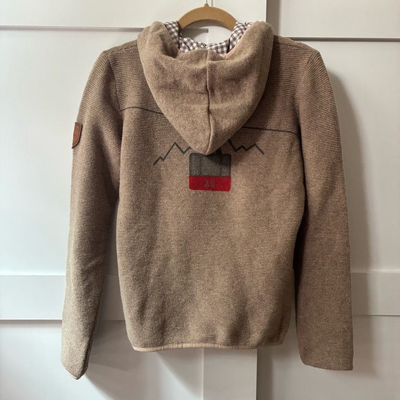 Almgwand traditional tan women jacket, wool blend , 10 - Picture 2 of 9